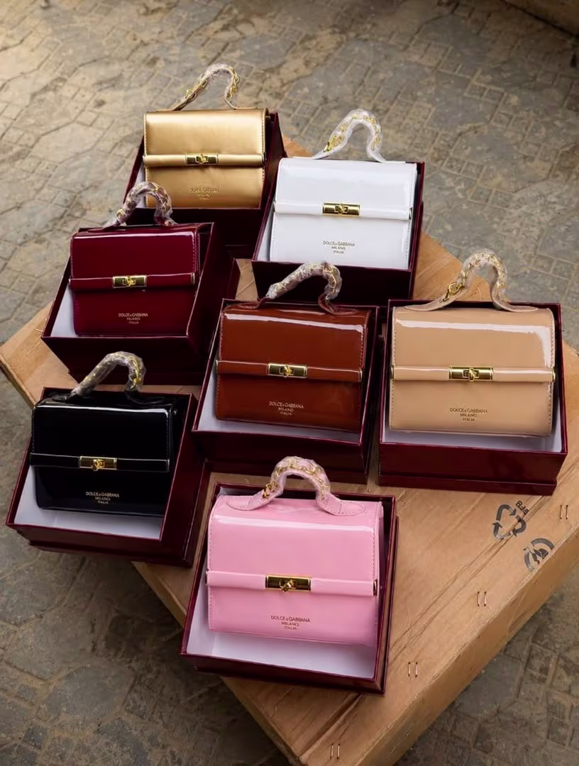 Boxed Patent Handbag Collection