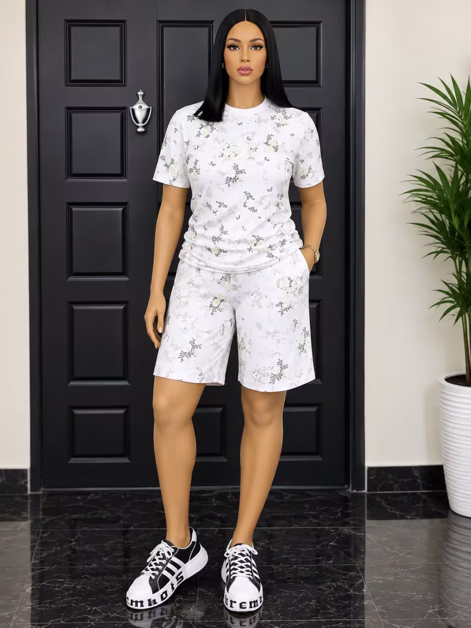 Botanical Print Two-Piece Set