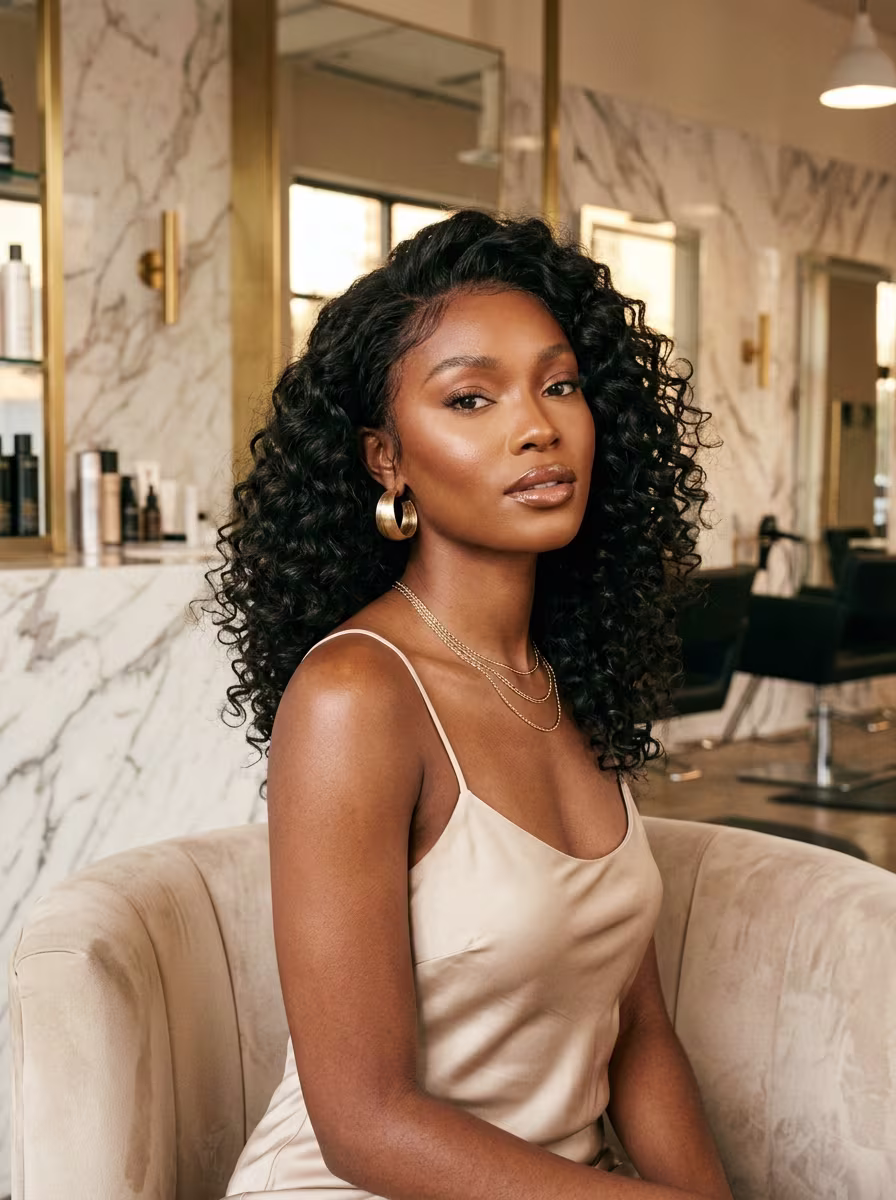 Bouncy Bohemian Deep Wave Frontal Wig